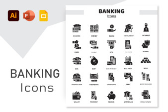 Banking Fill color icon
